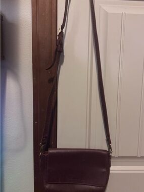 Portland Leather Goods Brown Crossbody Bag